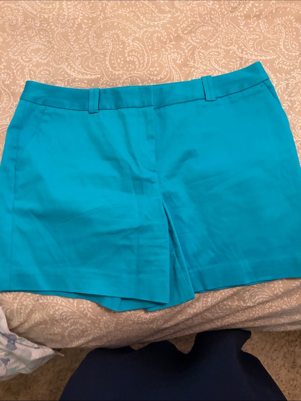 Worthington Bright Teal Tailored Bermuda Shorts 3 inch